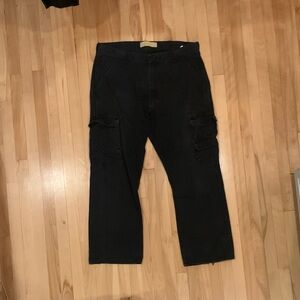 wrangler cargo pants straight fit 36x30 black